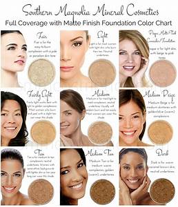 Foundation Color Charts Southern Magnolia Mineral Cosmetics