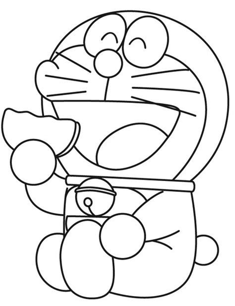 Gambar Mewarnai Doraemon 2 Cartoon Coloring Pages Drawing For Kids