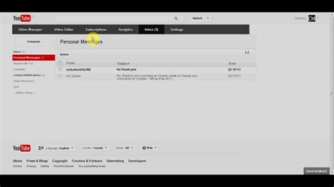 Fastest Way To Get To Youtube Inbox Official 2013 Way Youtube