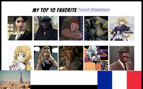 My Top 10 Favorite French Characters 2 By Jackskellington416 On