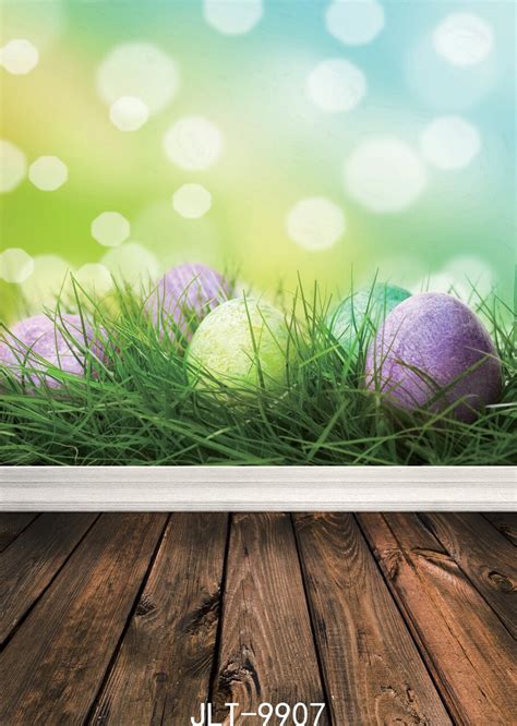 Sjoloon 5x7ft Easter And Newborn Photograhy Background Printed Eggs And
