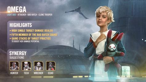 Kit Reveal Omega — Star Wars Galaxy Of Heroes Forums