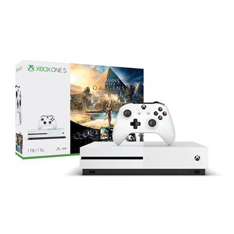 Ms Konzol Xbox One S 1tb Fehér Assassins Creed Origins Rainbow 6