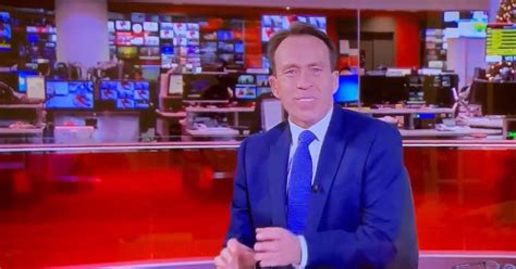 bbc news presenter apologises after being caught off guard in hilarious on air blip manchester