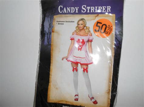 Candy Striper Halloween Costume M Medium New Nib Cten Thirty One Ebay