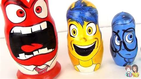 Disney Pixar Inside Out Nesting Matryoshka Dolls Stacking Cups Toy