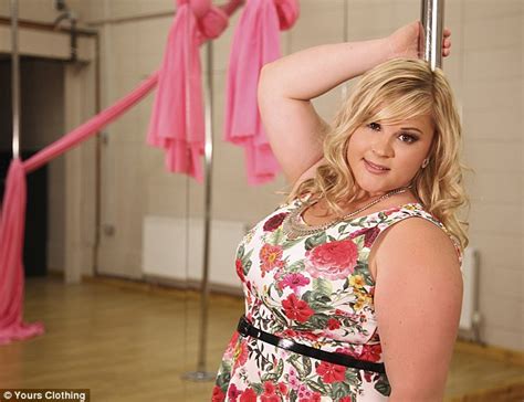Britains Got Talent Pole Dancer Emma Haslam Lands Plus Size Modelling Gig Daily Mail Online