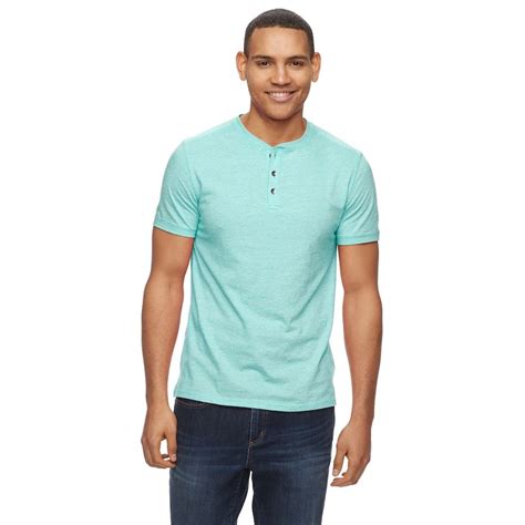 Mens Apt 9® Henley Mens Tops Clothes Shirts
