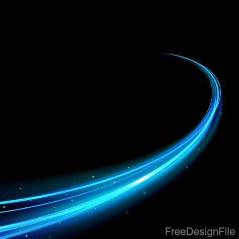 Blue Light Abstract Effect Vector 04 Free Download