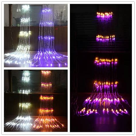 640 Leds Water Flow Waterfall Curtain Lights Fairy String Christmas