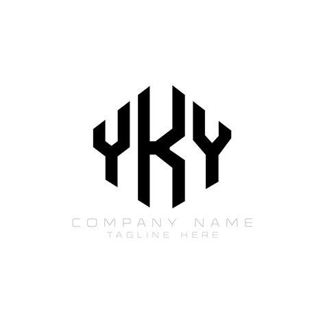 Diseño De Logotipo De Letra Yky Con Forma De Polígono Yky Polígono Y
