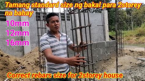 Tamang Standard Size Ng Bakal Sa Poste Para Storey Na Bahay Standard