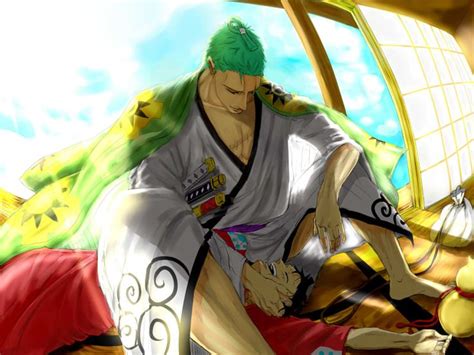 Monkey D Luffy And Roronoa Zoro Wano By 新山 Onepiece Monkey D Luffy