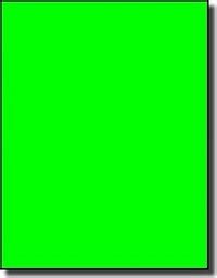 full sheet  full page fluorescent neon green laser