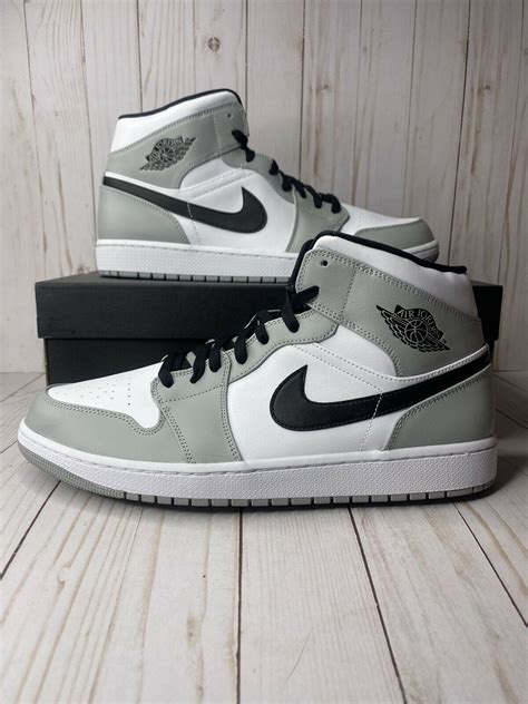 Here are my brand new jordan 1 mid light smoke grey's. Jordan 1 Mid Light Smoke Grey For Sale - Kicks Collector