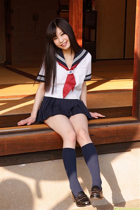Lemon Mizutama Japanese Sexy Idol Sexy Japanese School Girl Uniform Fashion Photo Shoot Part 1 Photo