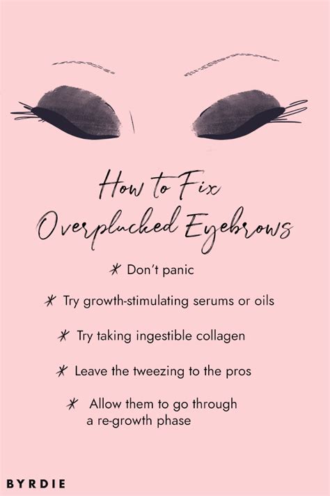 How To Fix Overplucked Eyebrows 7 Ways To Regrow Brows
