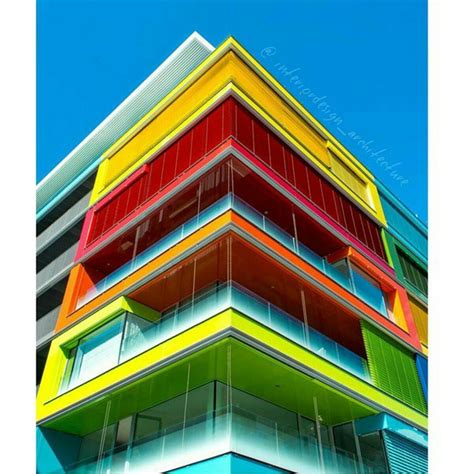 Colorful Building Архитектура Архитектурный дизайн Детали