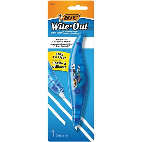 Bic Wite Out Exact Liner Correction Tape Pen Madill The Office Company