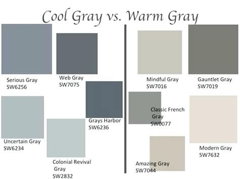 Cool Grey Color Grays Grey Color Palette Names Paint Colors For Home