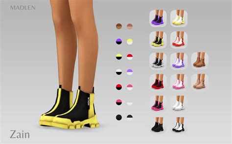 Madlen Zain Sneakers Madlen On Patreon Sims 4 Cc Shoes Casual High