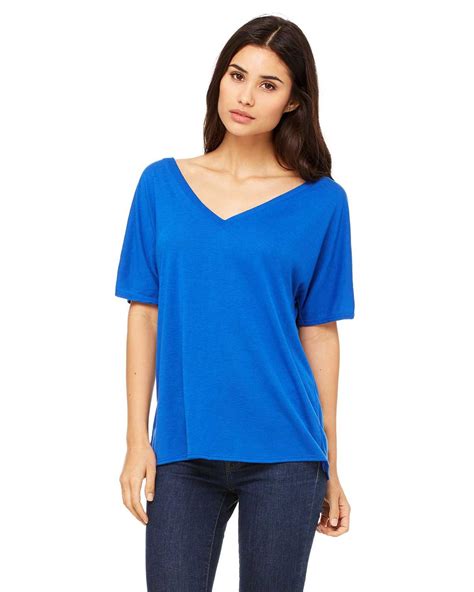 Bella Canvas 8815 Ladies Slouchy V Neck T Shirt