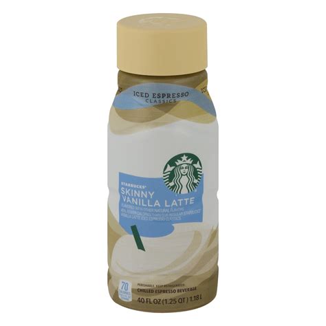 Starbucks Iced Espresso Skinny Vanilla Latte Premium Iced Coffee Drink