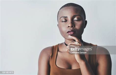 Half Shaved Hairstyle For Black Women Photos And Premium High Res Pictures Getty Images