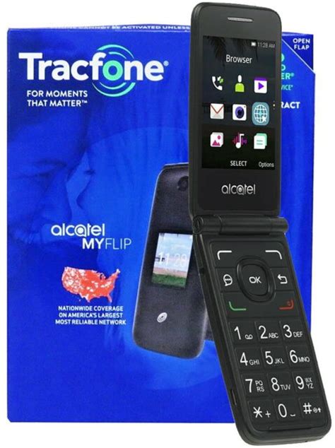 Tracfone Alcatel Myflip 4g Prepaid Flip Phone For Sale Online Ebay