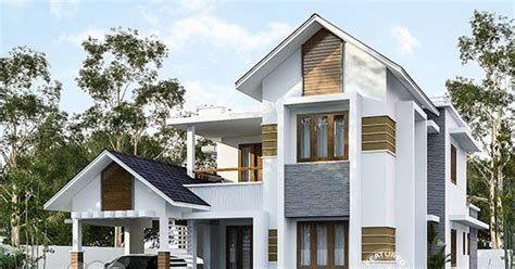 2457 Sq Ft 4 Bhk Mixed Roof House 3d Rendering Kerala Home Design And