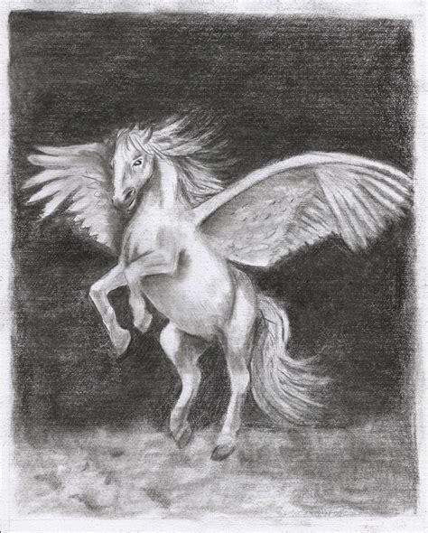 Pegasus Drawing By Sweetpie2 On Deviantart
