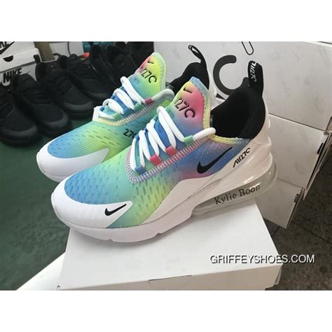 Women Nike Air Max 270 Rainbow Color Free Shipping Nike Ken Griffey