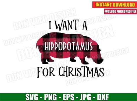 Cute Hippo With Bow Design Commercial Use Svg Clipart And Cut File