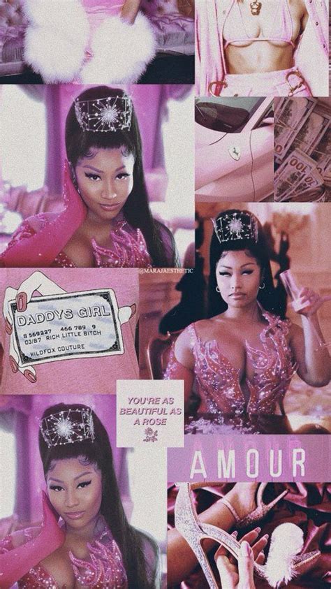 Get the clear phone case by clicking the link and then print out a picture of your choice to put behind your . Nicki Minaj Tusa Aesthetic Wallpaper Made by ...