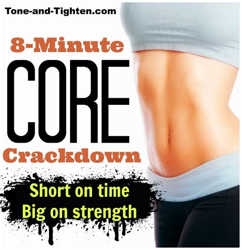 Minute Core Crackdown Quick Core Muscle Workout Muscle Fitness Waist Training Workout