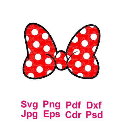 Minnie Mouse Bow SVG Disney Svg Minnie Bow Svg for Cricut | Etsy