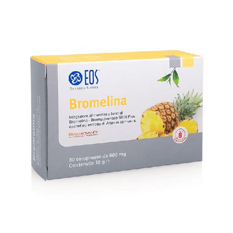 Eos Bromelina 600mg Integratore Estratto Ananas 30 Compresse Top Farmacia
