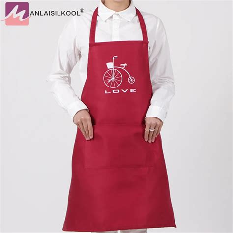 Hot Fashion Cute Cooking Baking Bib Kitchen Apron Coffee Restaurant Aprons For Women Home