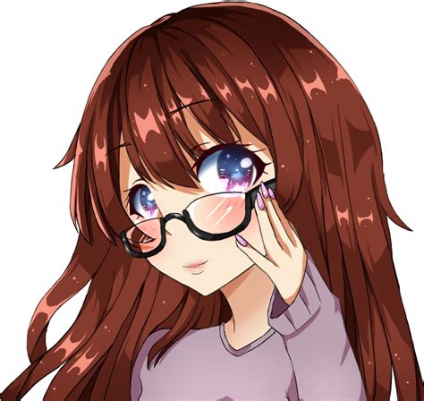 Anime Girls With Brown ผมโปร่งใสฟรี Png Png Play