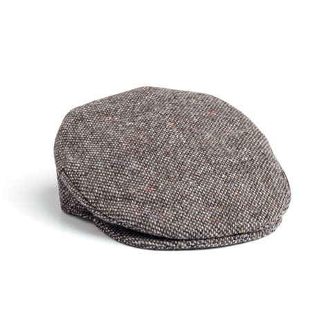 Vintage Hanna Hats Mens Donegal 100 Irish Made Wool Tweed Flat Cap Ebay