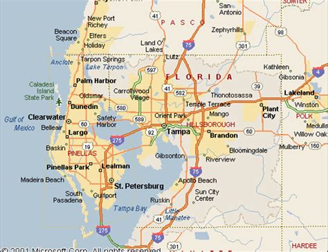 Area Map Of Tampa Florida And Global Maps To Assist International Buyers