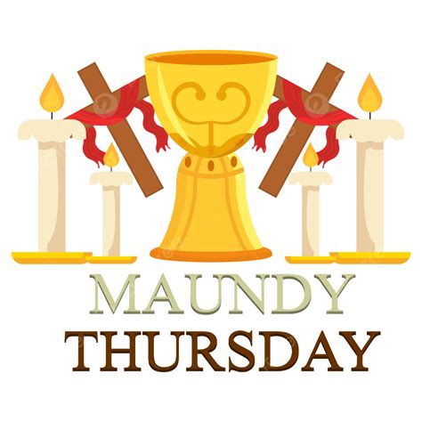 maundy thursday vector art png maundy thursday decorating greeting labels with 3d text