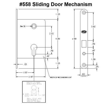558 Sliding Door Mechanism Fpl Door Locks And Hardware Inc