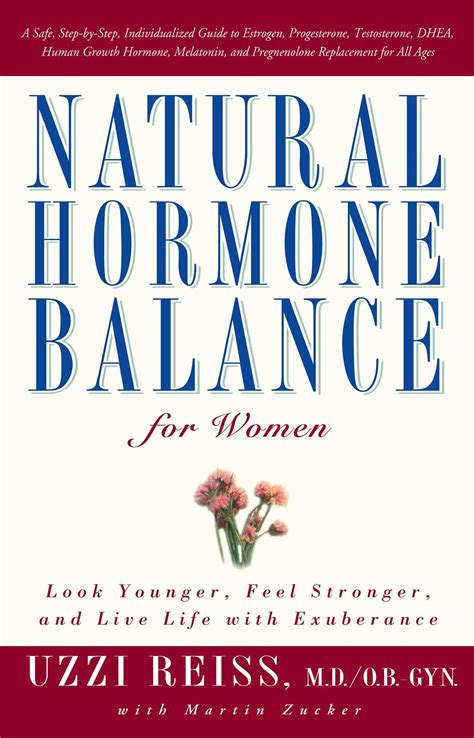 Natural Hormone Balance For Women Book By Uzzi Reiss Martin Zucker
