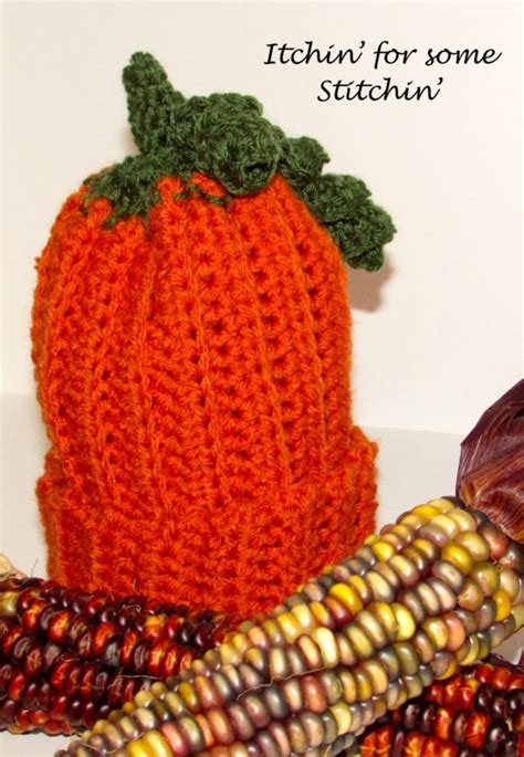 Free Pattern Easy Crochet Pumpkin Baby Beanie Itchin For Some Stitchin