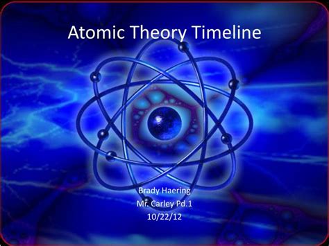 Ppt A Brief History Of Atomic Structure Powerpoint Presentation Free 7d9