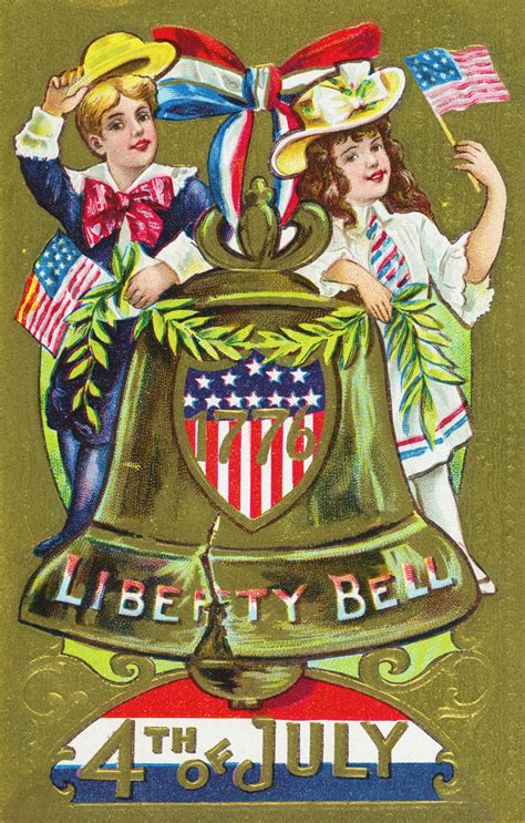1776 Liberty Bell 4th Of July Postcard Posters And Prints By Corbis