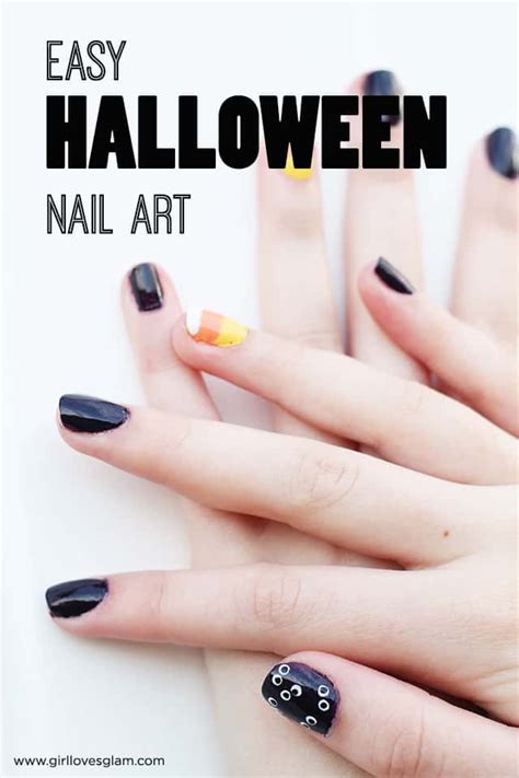 Easy Halloween Nail Art Girl Loves Glam