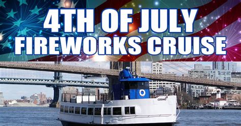 4th Of July Fireworks Cruise Events Universe