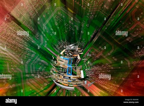 Computer Parts And Circuit Board Stock Photo Alamy